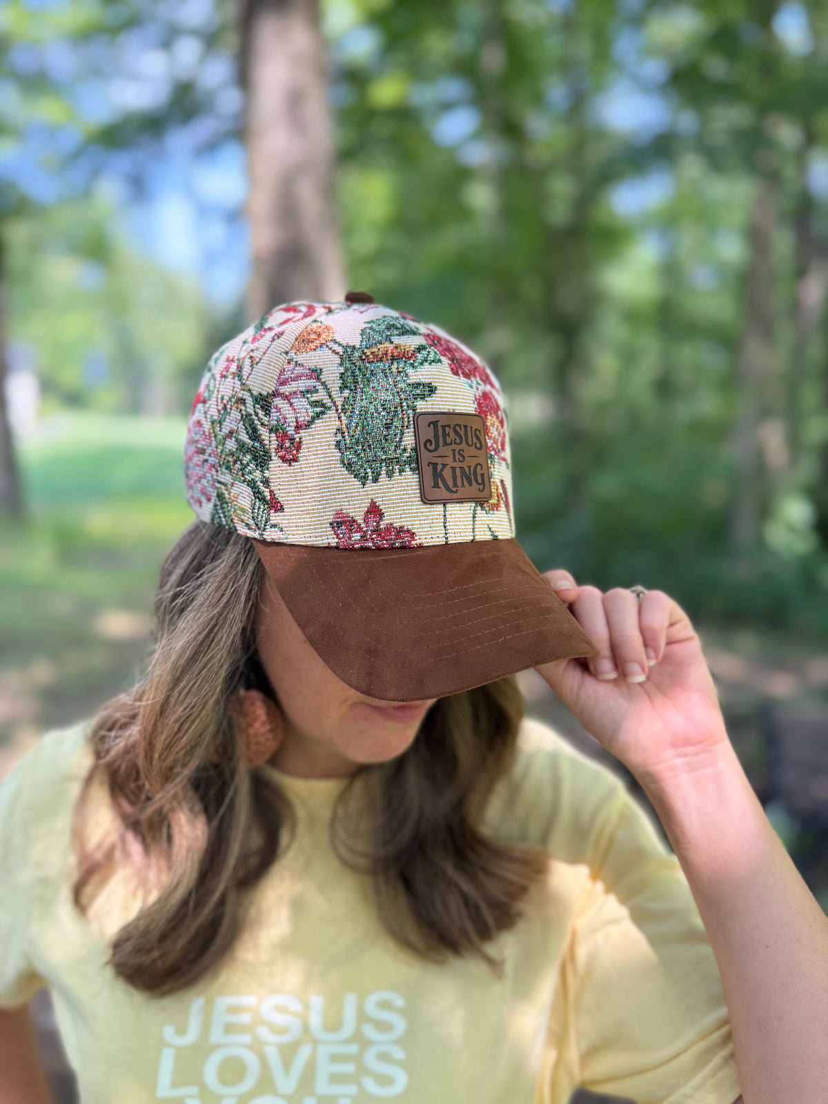 Vintage Floral Tapestry Jacquard Hat