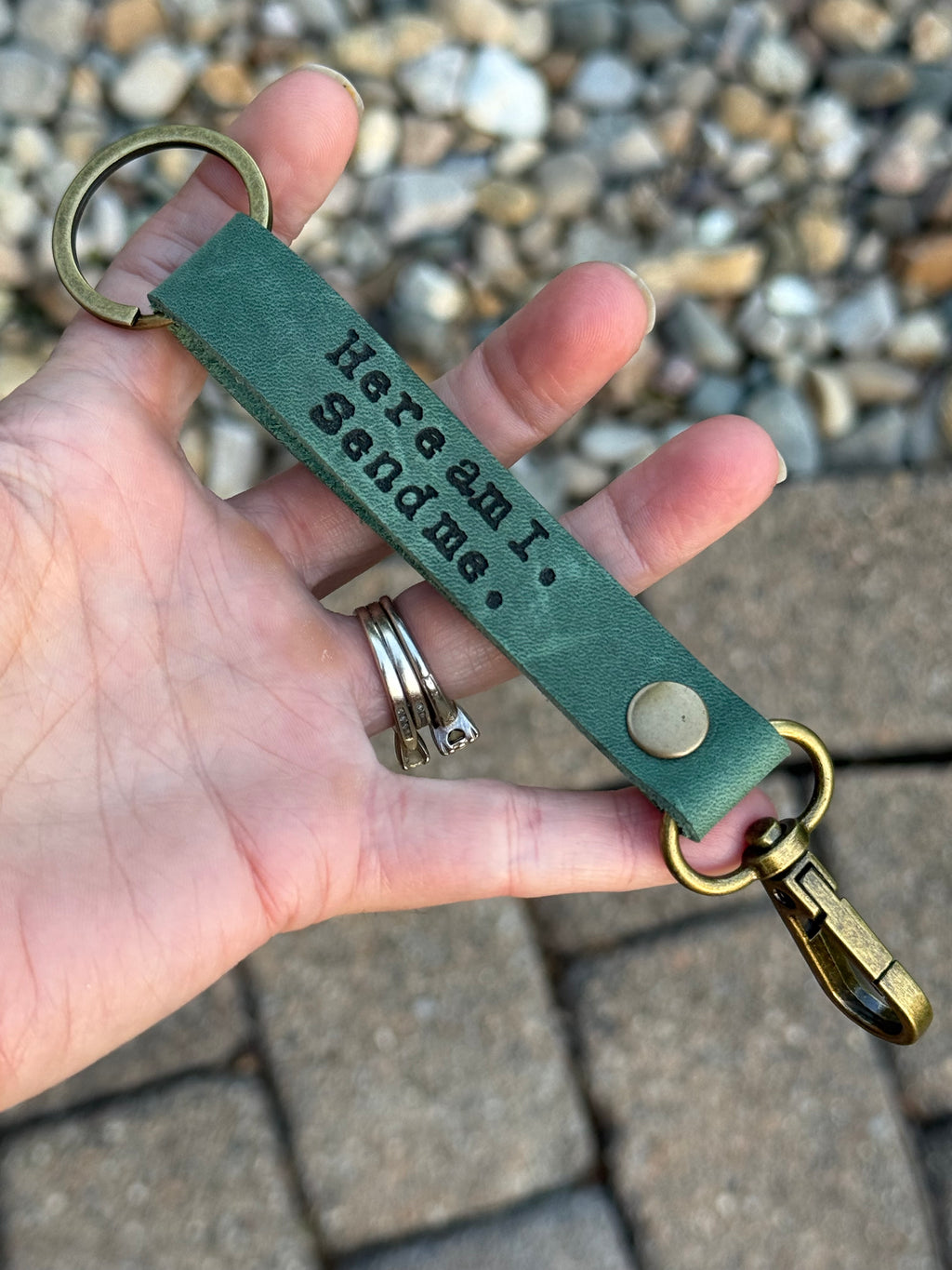 Here Am I Keychain