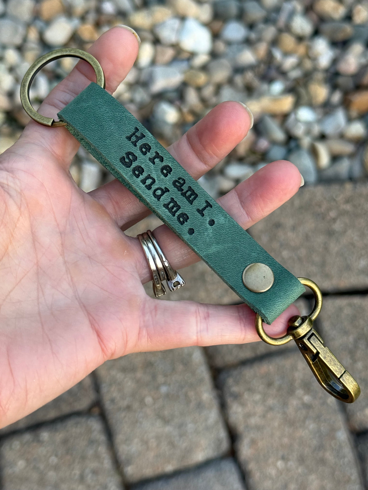 Here Am I Keychain